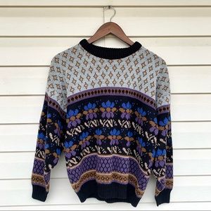 Vintage College Point Sweater Retro USA Large (G)